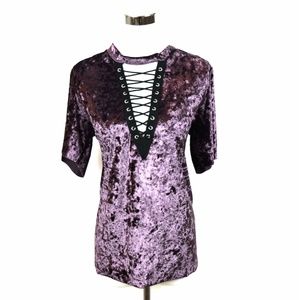 Almost Famous Velour Top